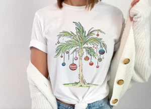 Tropical Christmas Shirt, Long Sleeve, Sweatshirt, Hoodie - Picture 1 of 4