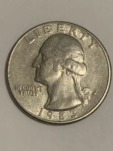 Moneda de 25 centavos de cuarto de Washington 1983-D. - Imagen 1 de 2