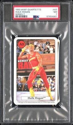 Hulk Hogan 1993 WWF Cuartetos Serie 7 Lanzado en Alemania RARO PSA 7 WWE POP 1 Foto 1 de 2