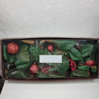 Restoration Hardware Magnolia Pomegranate Garland 6 ft Christmas Holiday New - Image 1 of 4