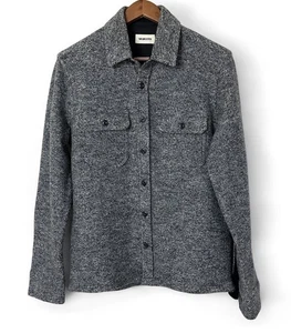 Taylor Stitch Giacca Camicia Marittima Grigio Misto Lana Uomo Tg 38/S OverShirt Calda - Foto 1 di 10