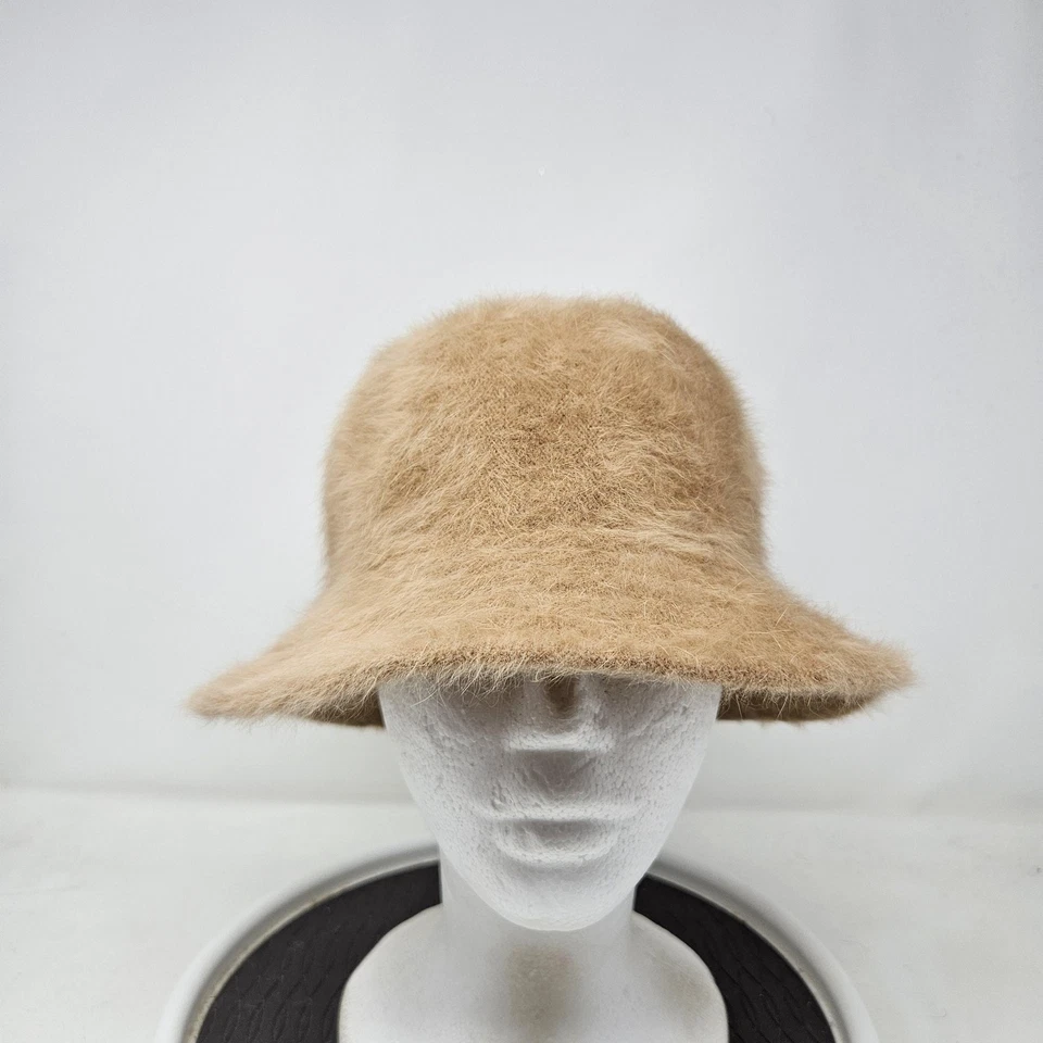 Gorra Orvis para mujer mediana bronceada lana de angora cubo difuso hecha en Francia Foto 1 de 4