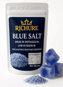 Ancient Blue Salt – Rare Mineral Treasure | High Potassium, Low Sodium, Pure ... - Picture 1 of 14