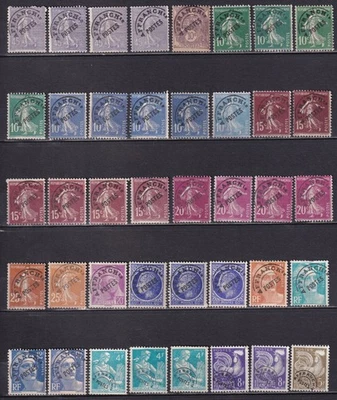 France-Préoblitérés-Lot timbres sans gomme - Photo 1/2