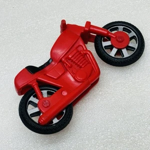 VTG‼ Fisher Price Dare Devil Stunt Action Team Bike 1976 Red Motorcycle • G‼ - Picture 1 of 4