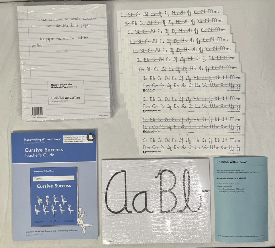 Handwriting Without Tears Cursive 4th Grade Teachers Kit 4TKIT-22 - Image 1 of 4