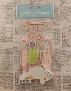 RAR Jolee's Boutique Baby Mädchen Kinderzimmer Krippe Bär Teppich Deko Rassel - Bild 1 von 2