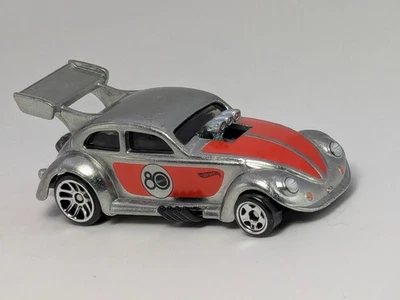 2025 Hot Wheels Replay the Classics 80 Years Volkswagen Drag Beetle Silver - Image 1 of 4