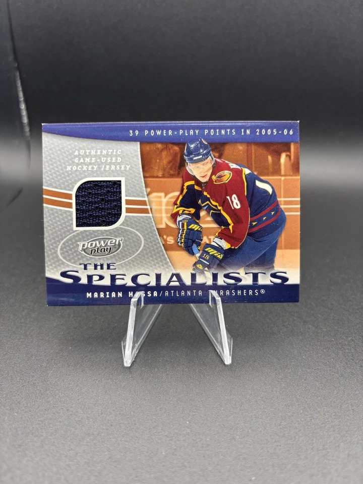 2006-07 UD POWER PLAY MARIAN HOSSA JERSEY GAME USED SPECIALISTS Upper Thrashers - Image 1 of 2