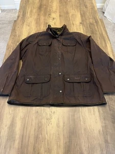 Barbour Utility Damen Größe 18, gewachste Baumwolle, Jacke, braun, schmal - Bild 1 von 12