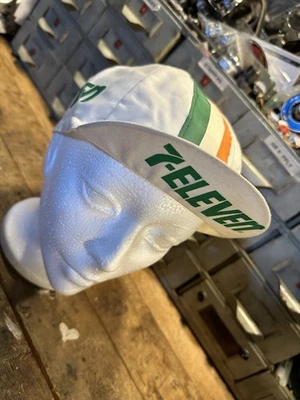 NOS 7 Eleven Vintage Professional Team Cycling Cap - Made in Italy by Apis 711 - Image 1 of 4