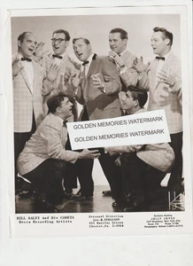 BILL HALEY & THE COMETS #1 ARCADE EXHIBICIÓN ARCHIVO DE TARJETA 8X10 ARTISTAS DE GRABACIÓN 1956 - Imagen 1 de 2