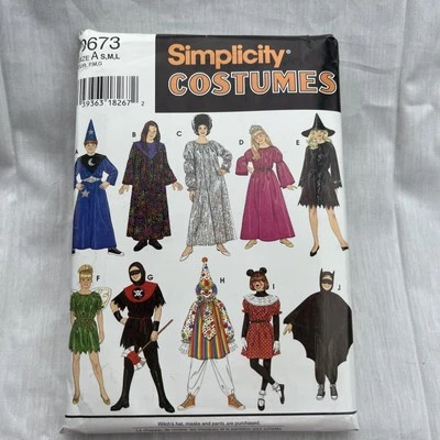 Simplicity Costumes 0673 Child Wizard Tinkerbell  Minnie Batman Executioner New - Image 1 of 2