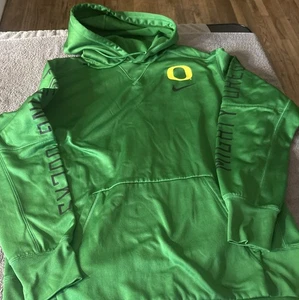 Oregon Ducks Nike Pullover Hoodie Large Green - Picture 1 of 9