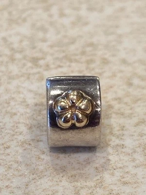 Pandora Charm Clip Bicolor 925 Silber/Gold 790140 - Bild 1 von 2