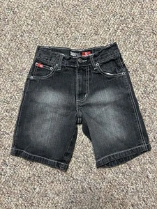 VTG SouthPole Shorts Boys Sz 5 Jorts Skater Hip Hop Y2K Distressed Logo Pockets - Picture 1 of 7