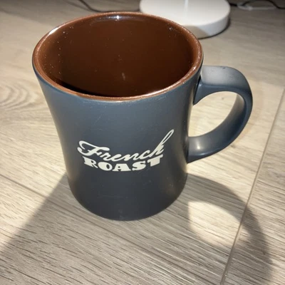 Tazas de café grandes en relieve Starbucks Blue 2011 French Roast Bone China  Foto 1 de 4