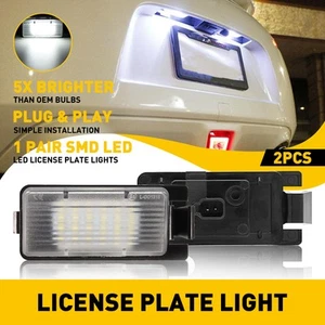 2x White LED License Plate Light Fit Lamp 350Z Nissan GTR 370Z G35 G37 S60 New - Picture 1 of 10