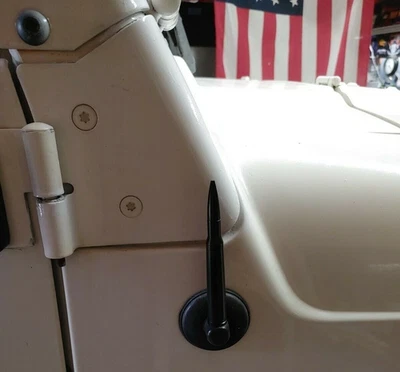 Radio mástil de antena negra de 4,25 pulgadas para Jeep Wrangler 87-06 YJ/TJ 1987-1997-2006 Foto 1 de 4