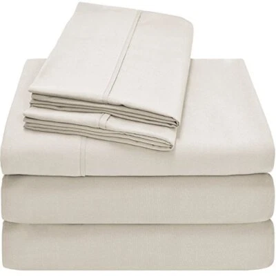 Juego de 4 sábanas Split Top Flex King para cama con número de sueño 1900 bolsillos profundos Foto 1 de 4