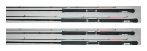 4 EA JIMMY HOUSTON 14' GRAPHITE TROLLING RODS CRAPPIE POLE LIGHT ACTION  - Image 1 of 3