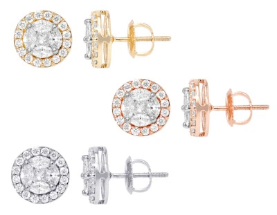 Aretes de diamantes reales de 1 quilate de princesa marquesa con certificación EGL 9 MM 1... Foto 1 de 4