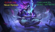 EUW League of Legends LOL Smurf 40K 50K 60K 70K 80K 100K BE IP Level 30  Unranked