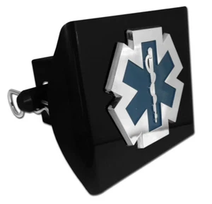 EMT Emblem auf schwarzer Kunststoff Anhängerkupplung Abdeckung MADE USA - Bild 1 von 1