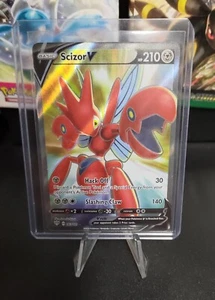 Pokémon TCG Darkness Ablaze Ultra Rare Scizor V 183/189 - Picture 1 of 2