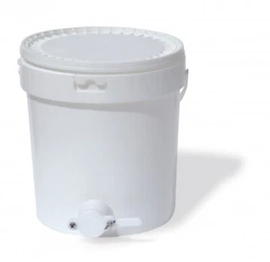Secchiello con rubinetto in plastica alimentare per 25 kg. di miele - Foto 1 di 1