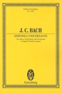 J. C. Bach Sinfonia Concertante for Oboe, Cello & Orchestra F Major Study Score - Picture 1 of 1