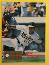 1991 REGIONAL BASEBALL INDEX (RBI) JOSE CANSECO OAKLAND ATHLETICS #6P