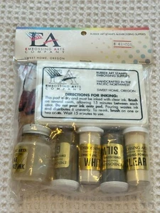 Vintage Embossing Arts Company Gold Silver Embossing Powder + Ink Pad Unopened - Picture 1 of 4