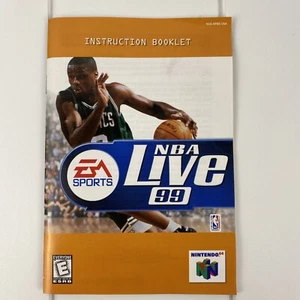 NBA Live 99 solo manual (sin juego) Nintendo 64 N64 - Imagen 1 de 2