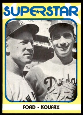 1980 TCMA SUPERSTARS - #8 WHITEY FORD/SANDY KOUFAX NEW YORK YANKEES/LOS ANGELES - Image 1 of 2