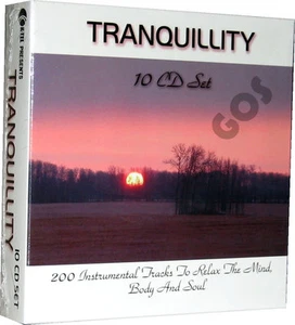 Tranquillity K-Tel 10 CD 200 Instrumental Relaxing Music Tracks New Sealed - Picture 1 of 1
