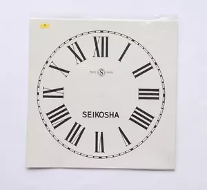 Clock Paper Dial With Roman Numerals 9" Sticker Paper - Bild 1 von 1