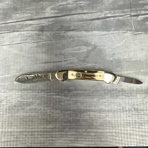 Remington UMC 1997 Wildlife Canoe Knife, Stag Handles - Picture 1 of 18