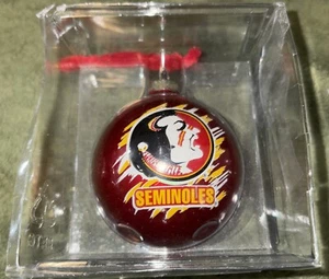 Vintage FSU Seminoles Garnet Red Christmas Ornament NCAA Rmc - Picture 1 of 2