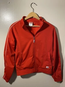 Soffe Vintage Zip Up Track Jacket Mens Size Small Red/White - Picture 1 of 4