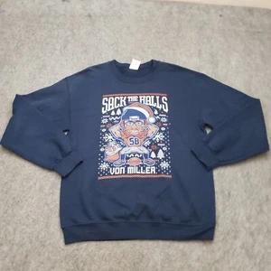 Suéter Denver Broncos Mujer Medio Azul Von Miller Fútbol Feo Navidad - Imagen 1 de 9