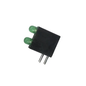 2x L-7104GE/2GD LED in housing green 3 mm Qty diodes: 2 20mA lens: diffuse, green K - Picture 1 of 1