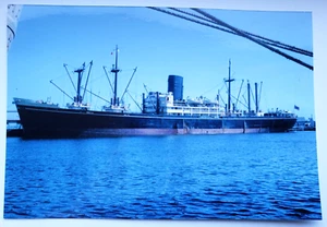 Vintage 4 X 6 Photo P & O Line BALRANALD Ocean Cruise Liner Ship Melbourne - Picture 1 of 3