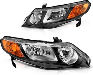 Compatibile con 2006 2007 2008 2009 2010 2011 Civic 4 porte Fari berlina - Foto 1 di 8