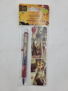 Neu Neu in Verpackung - AMC The Walking Dead Gelstift + Lesezeichen-Set Rick Grimes Ink Works 2014 - Bild 1 von 2