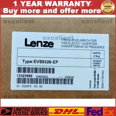1PC NEW Fast Shipping EVS9326-EP Sealed Original Lenze Servo Inverter - Image 1 of 4