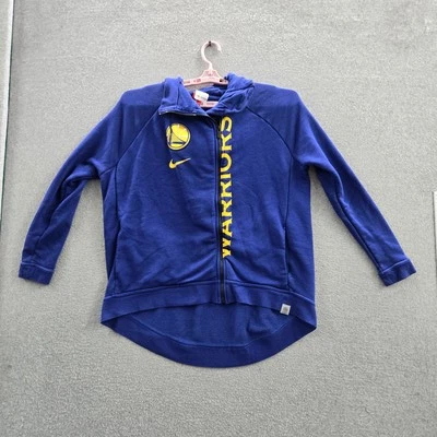 Golden State Warriors Mujer Sudadera con Capucha L Azul Nike Logo Ropa Activa Capa Moderna Foto 1 de 4