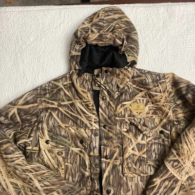 Game Winner Men's Mossy Oak Waterproof Hooded Camo Coat Size Medium - Image 1 of 4