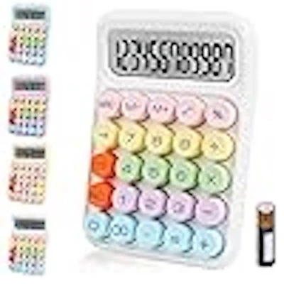 Bimormat 12-Digit Desktop Calculator – Large LCD & Big Buttons – White - Image 1 of 4
