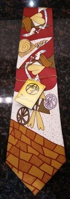 Corbata de hombre vintage 1988 colección de arte Picasso 100 % seda nueva con etiquetas Foto 1 de 4